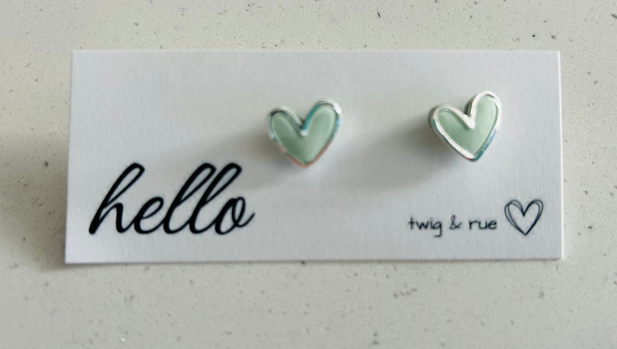 Twig and Rue Stud Earrings