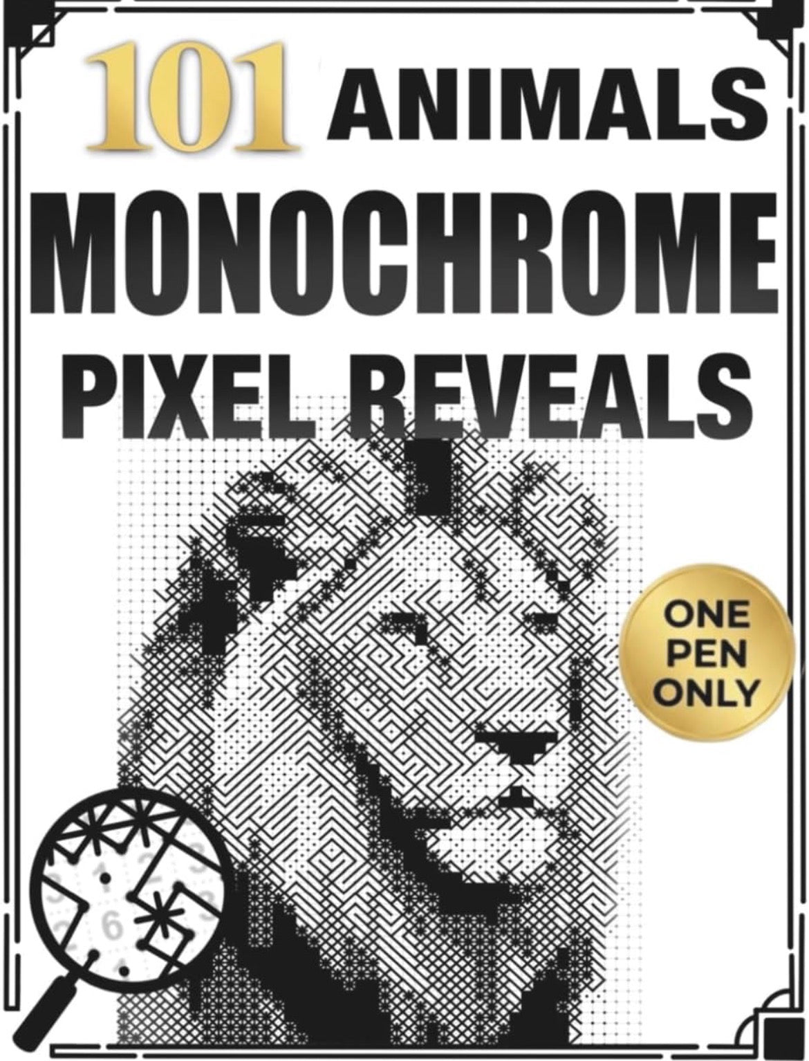 Monochrome Pixel Reveals Color by Number