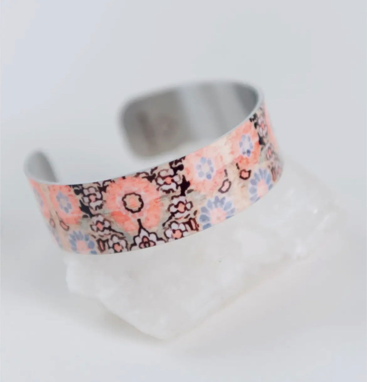 Adjustable Aluminum Patterned Bracelet