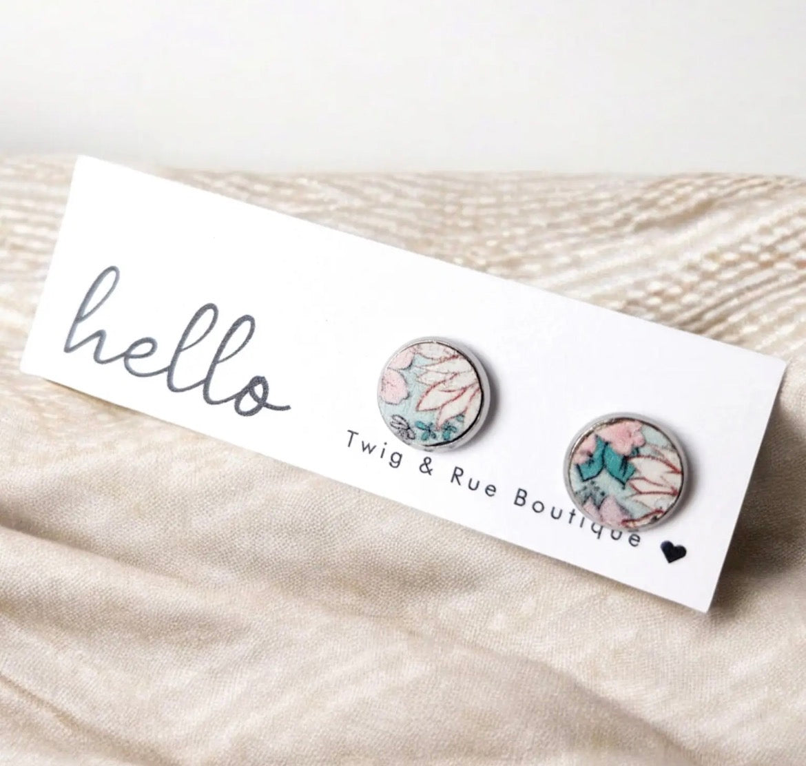 Twig and Rue Stud Earrings