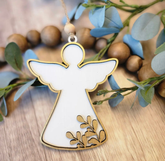 Wooden Angel Ornament