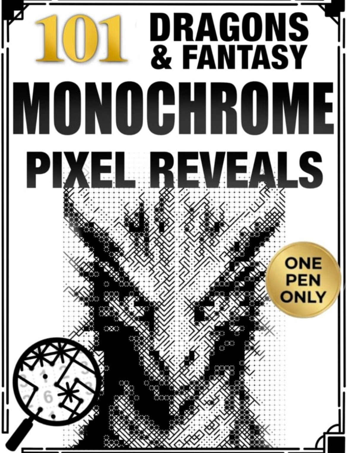 Monochrome Pixel Reveals Color by Number