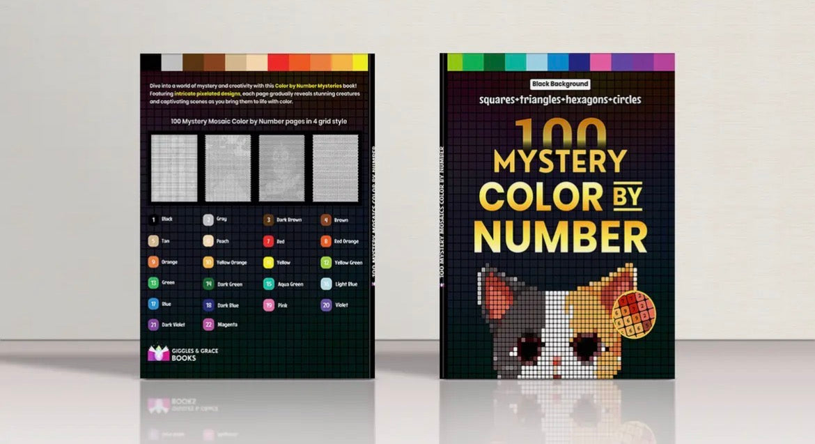 Mystery Mosaic Color by Numbers Coloring Book