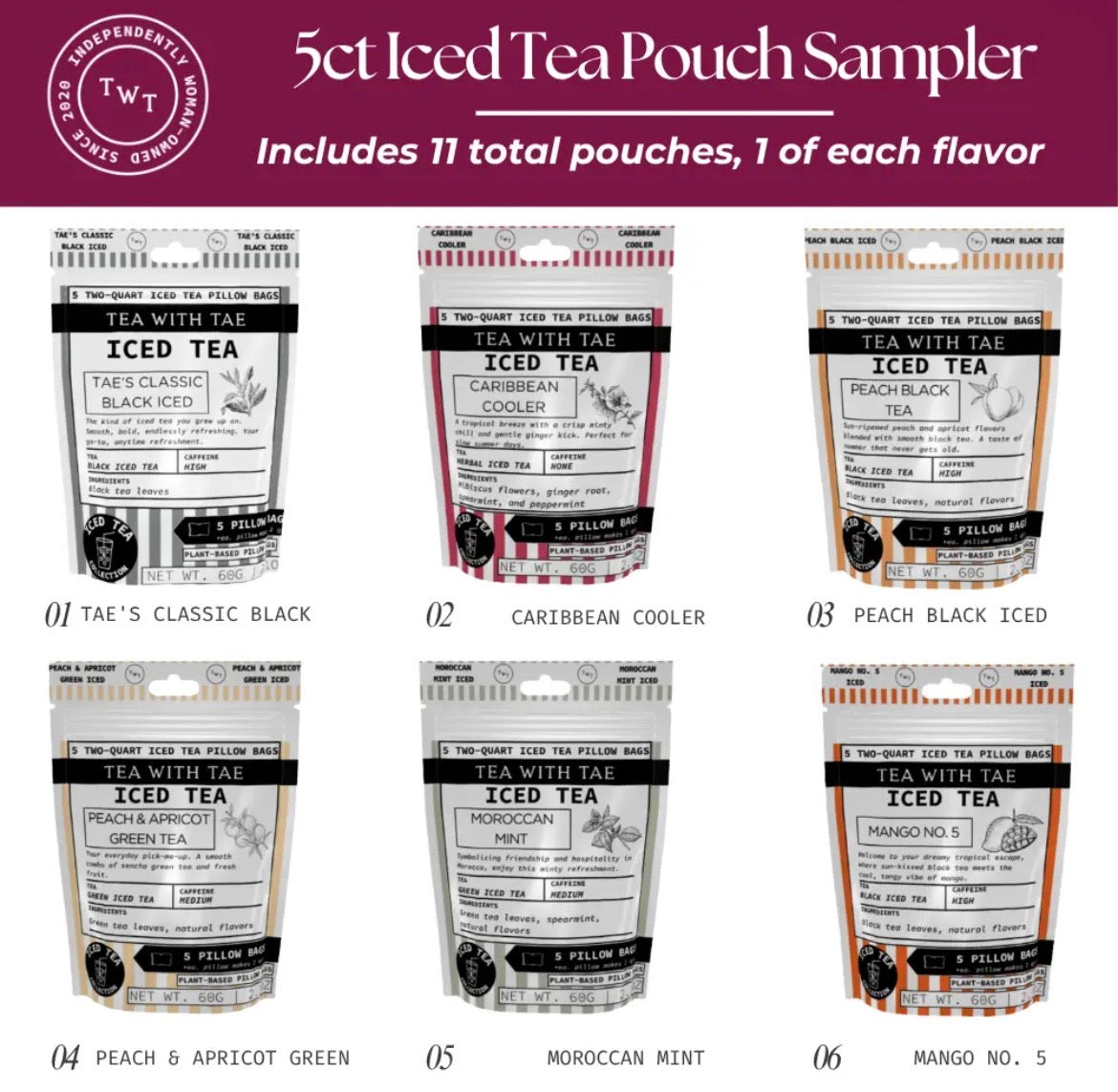 Tea with Tae Iced Tea Packs