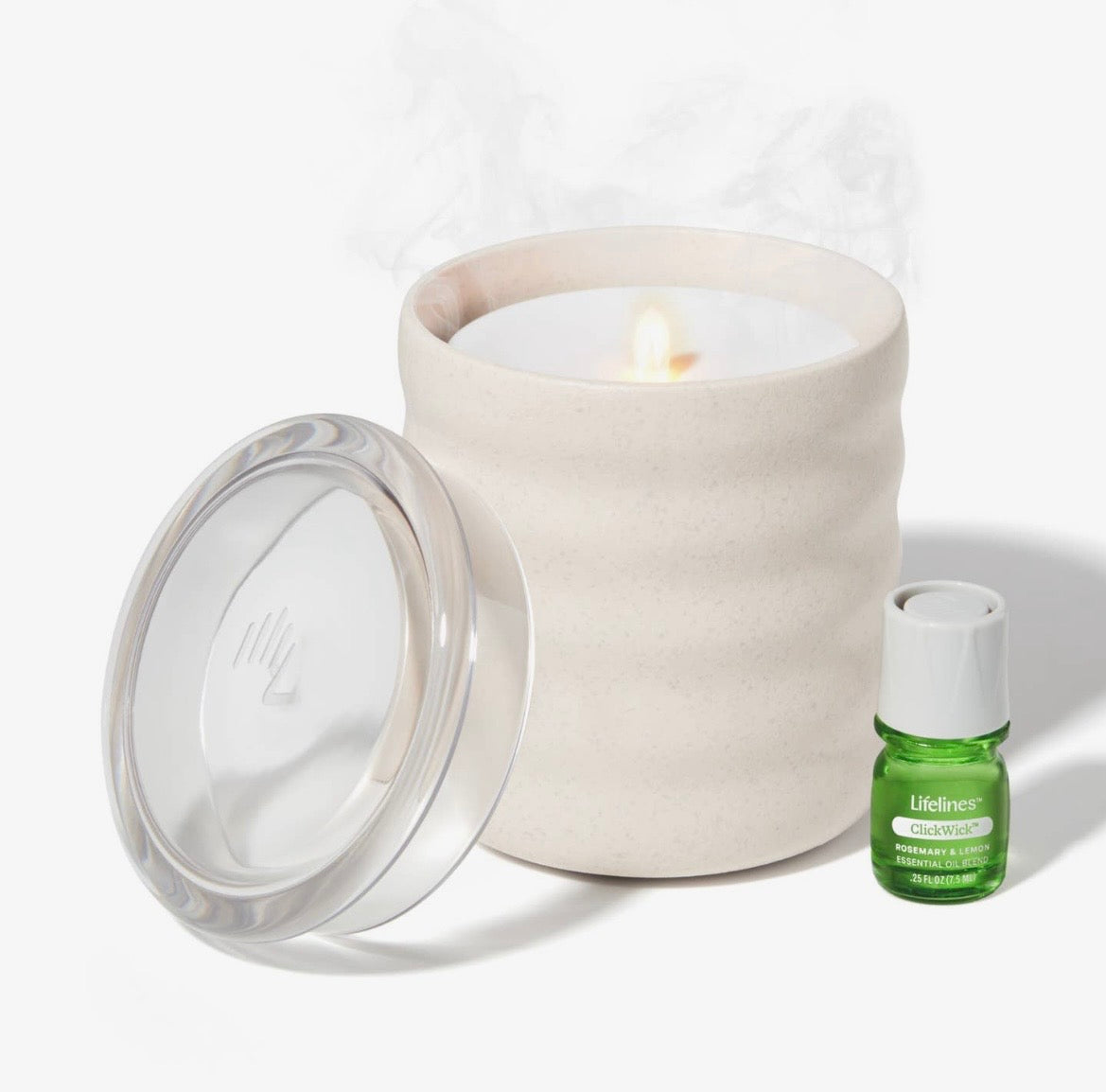 Lifelines Flameless Candle- bubble (cream)