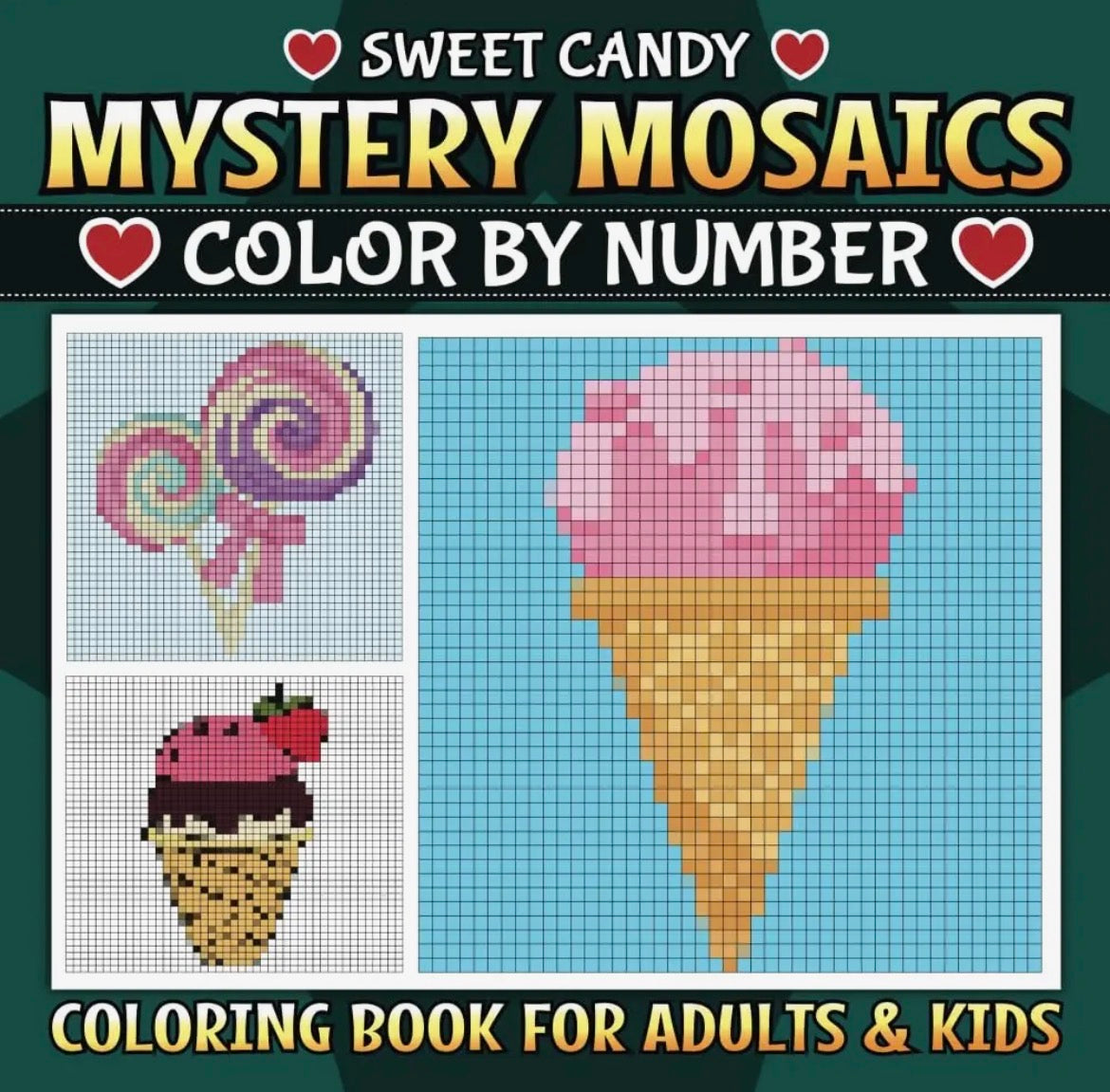 Mystery Mosaic Color by Numbers Coloring Book