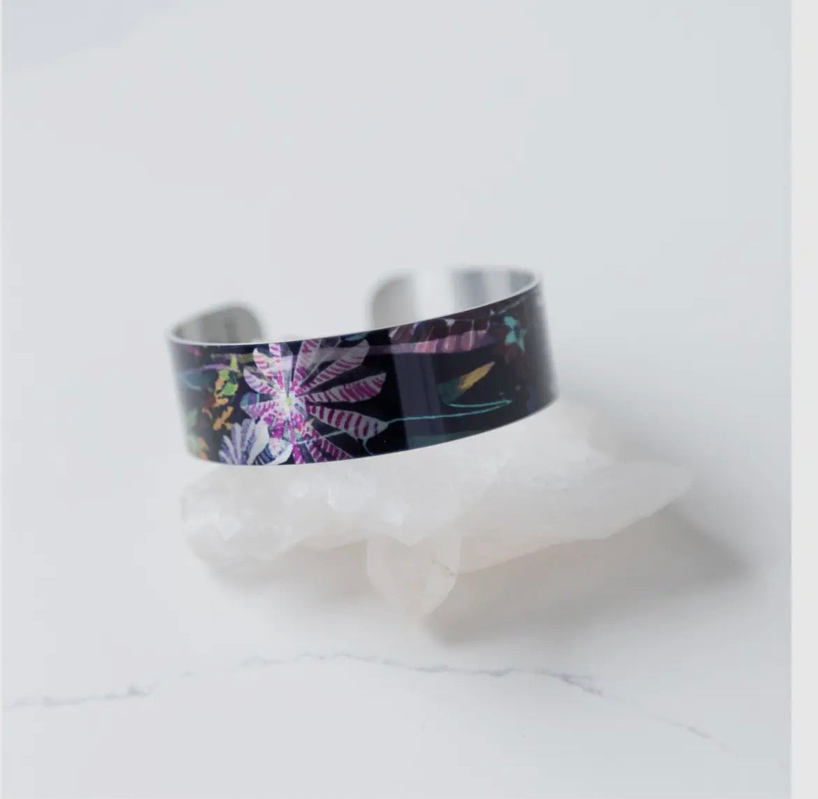 Adjustable Aluminum Patterned Bracelet