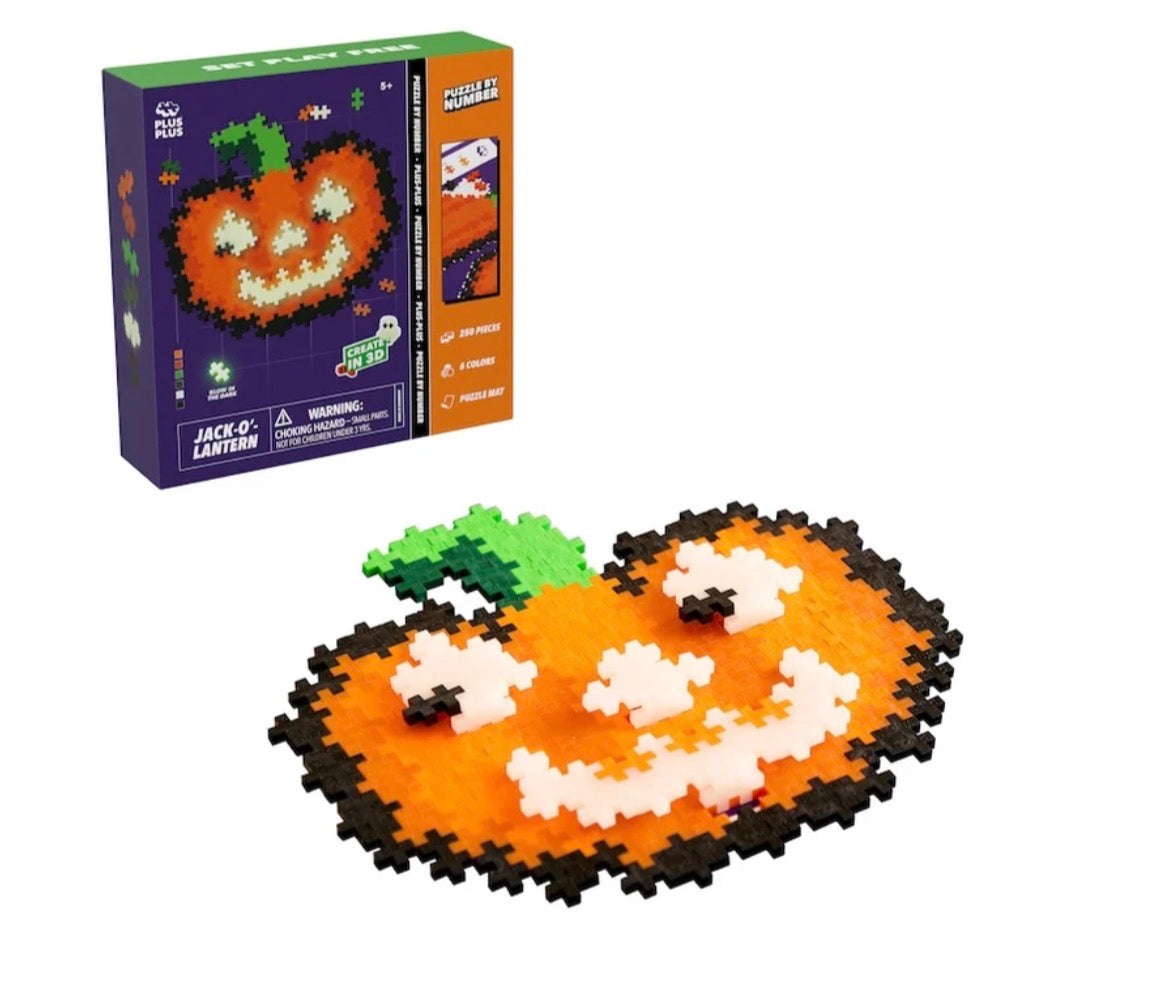Puzzle by Number Plus-plus Pumpkin