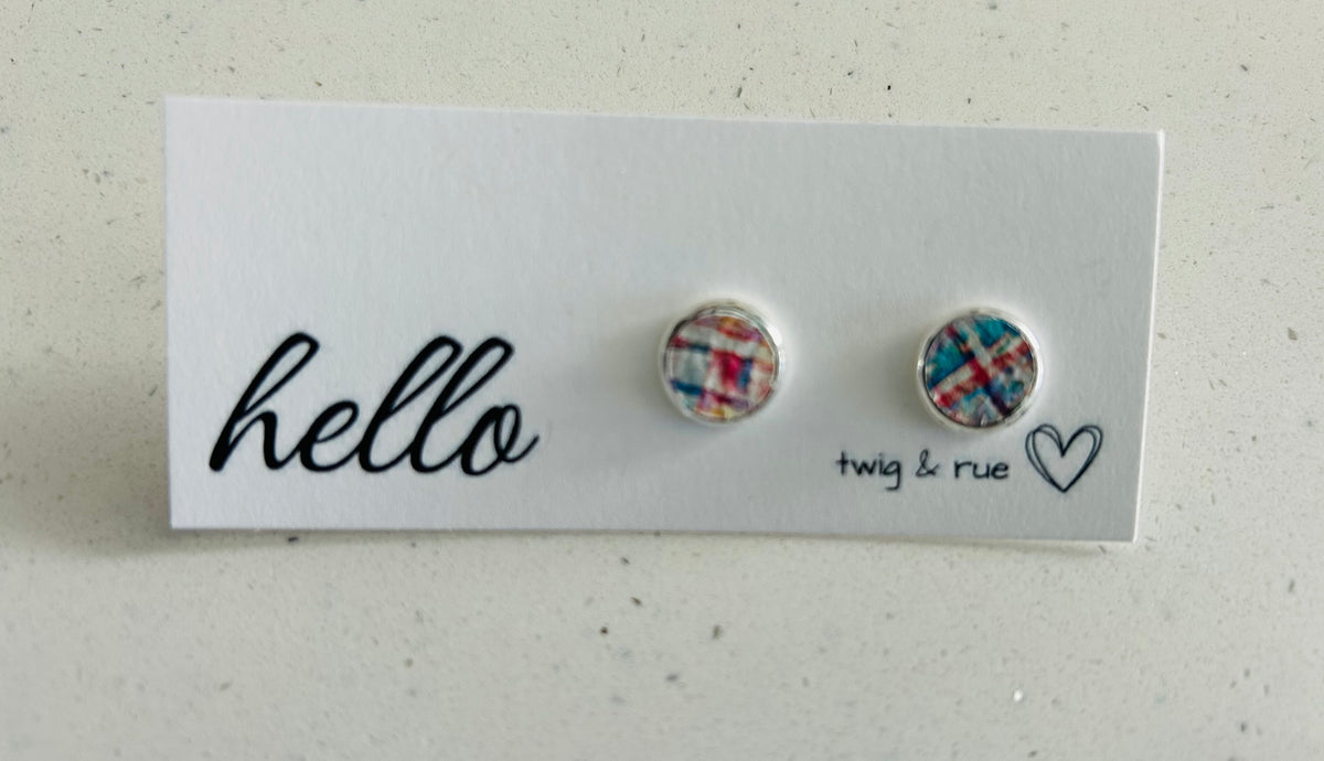 Twig and Rue Stud Earrings