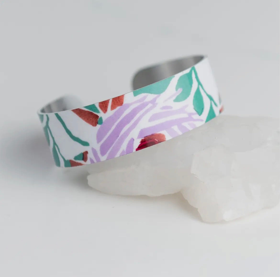 Adjustable Aluminum Patterned Bracelet