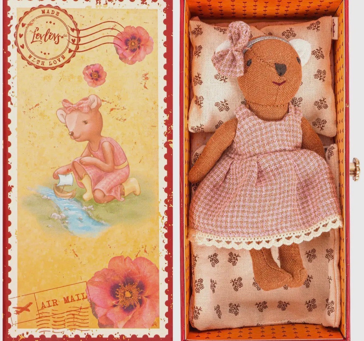 Levlovs Bear in a Stamp Box