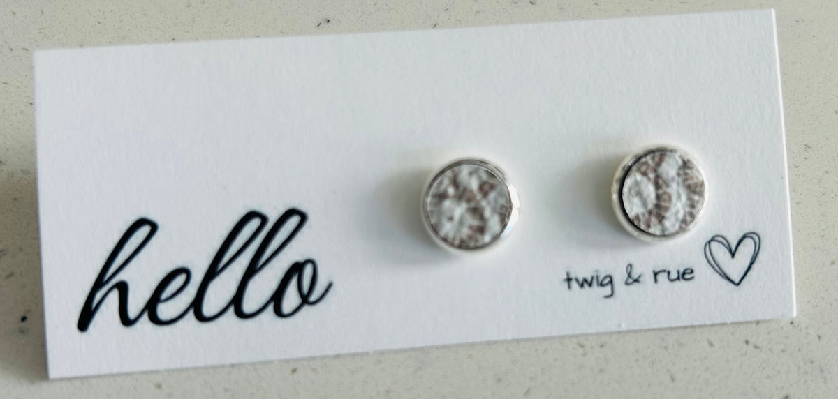 Twig and Rue Stud Earrings