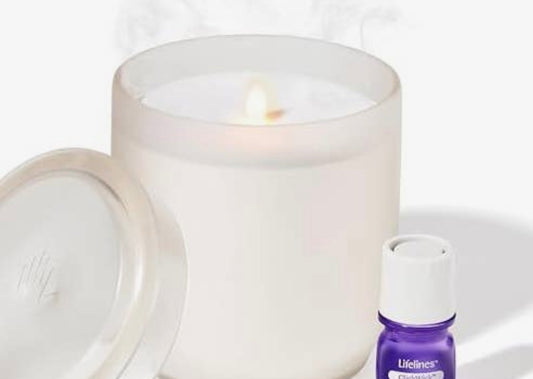 Lifelines Flameless Candles- frosted glass