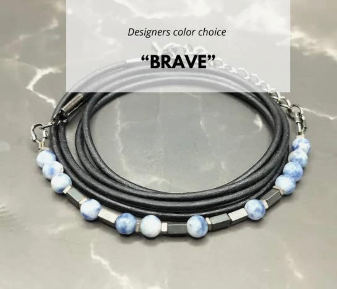 Morse Code Leather Bracelets