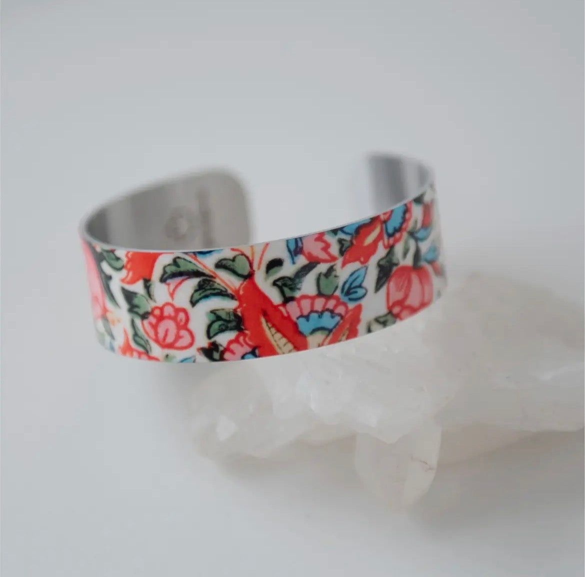 Adjustable Aluminum Patterned Bracelet