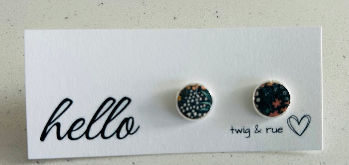 Twig and Rue Stud Earrings