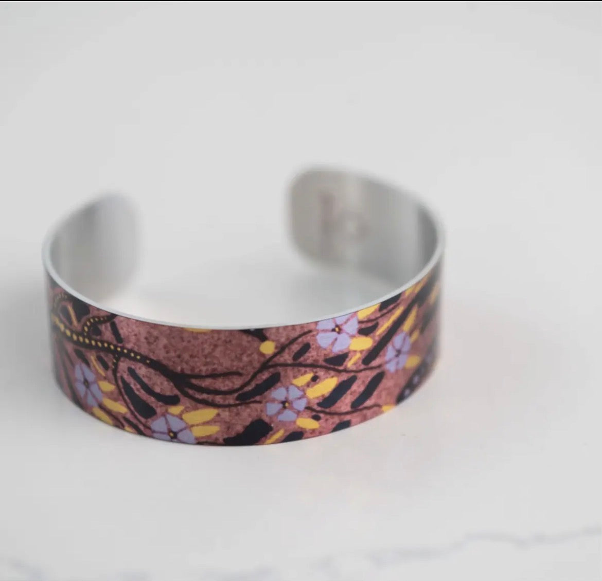 Adjustable Aluminum Patterned Bracelet